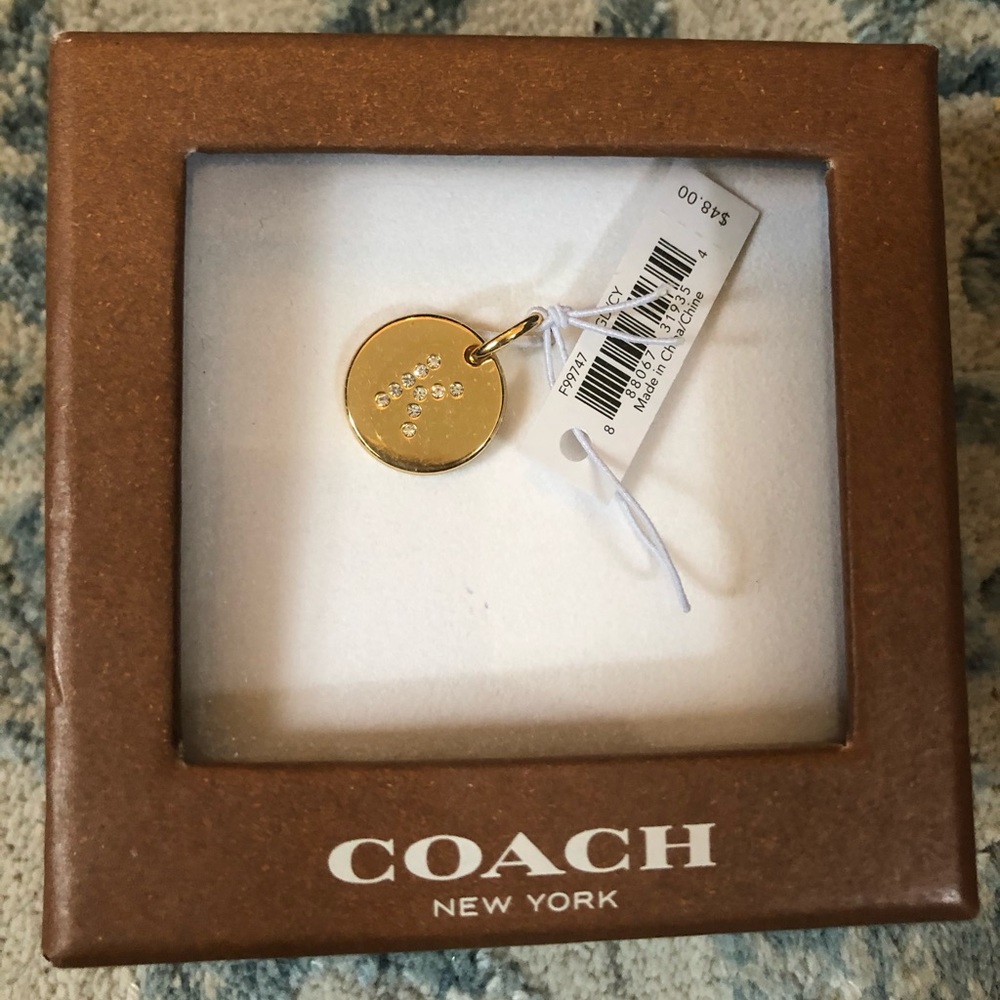 NIB coach charm letter K